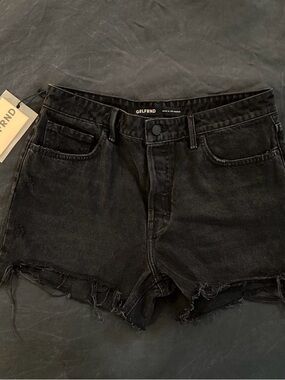 GRLFRND Black Distressed Denim Women’s Shorts